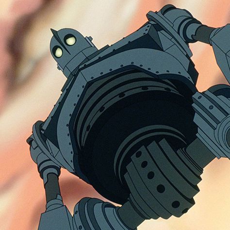 The Iron Giant Is Ready to Tell Us Where He’s Been Cartoon Nostalgia, Art Niche, Iron Giant, The Iron Giant, Giants Fans, Ready Player One, Arte Robot, Player One, Science Fiction Film