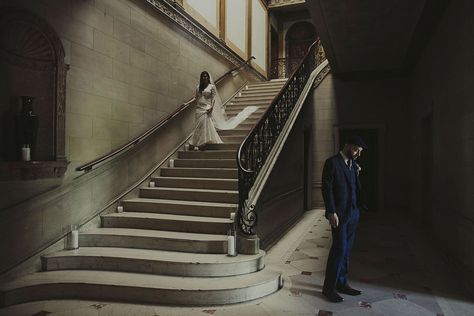 In the Moments Before – Australian Wedding Photographer First Look With Groom, Gallery Stairs, Aesthetic Wedding Photography, Wedding Stairs, Best Wedding Photos, Couple Shots, Wedding Shoots, Australian Wedding, Aesthetic Wedding