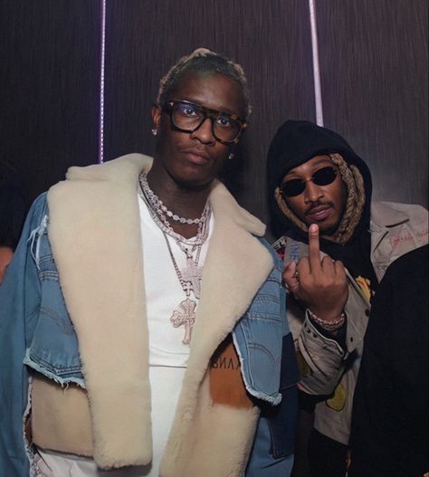 Future And Young Thug, Young Thug Instagram, Future Pluto, Rnb Aesthetic, Future Rapper, Social Media Art, Nba Fashion, Iconic Album Covers, Hip Hop Art