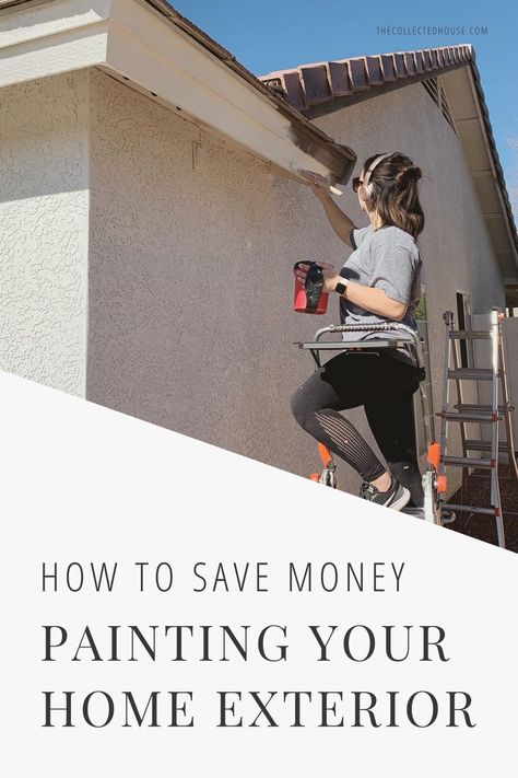 Paint Your Own House Exterior, Painting Your House Exterior, How To Paint A House, Diy Paint Exterior House, Diy Paint Outside Of House, How To Paint Your House Exterior, Painting The Outside Of Your House, How To Paint Your House, How To Paint House Exterior