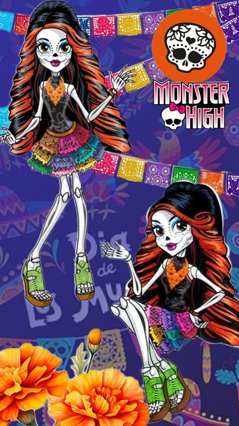 Skelita Calaveras Skelita Calaveras, High Characters, Moster High, Monster High Characters, Hallows Eve, Monster High, Sugar Skull, Graphic Design, Pins