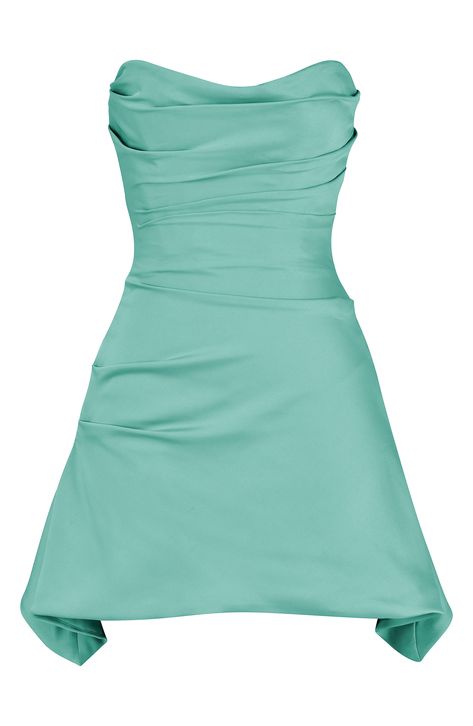 Turn heads in this lustrous satin dress featuring a sweetheart neck and a built-in corset with boning that lifts the bust and snatches the waist. Exclusive retailer Sweetheart neck Strapless Lined 100% polyester Dry clean Imported Strapless Satin Dress, Satin Corset Dress, Cute Homecoming Dresses, Satin Corset, House Of Cb, Glam Dresses, Hoco Dresses, Satin Dress, Corset Dress