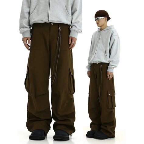 Oversized Side Pocket Cargo Pants • Collection: MEBXX • Shop Quality Streetwear Brands From Asia . . #streetwear #streetfashion #gorpcore #grunge #mensfashion #cybery2k Tomboy Fits, Outfit Info, Straight Cargo Pants, Shopping List Clothes, Pocket Cargo Pants, Unique Clothing Style, Clothing Shopping, Cargo Style, Japanese Street Fashion