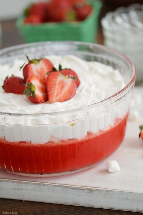 Applesauce Jello is an easy holiday side dish or light dessert for potlucks! This vintage strawberry jello salad features unsweetened applesauce and Sprite! Easy Jello Recipes Desserts, Raspberry Applesauce Jello Salad, Red Jello Salad Recipes, Dairy Free Jello Salad, Jello Side Dishes, Strawberry Jello Salad Recipes, Pear Jello Salad, Cottage Cheese Jello Salad Recipes, Jello Recipes Easy