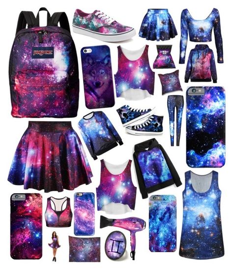 Galaxy Fashion Outfits, Space Grunge Fashion, Galaxy Things, Galaxy Clothes, Galaxy Clothing, Galaxy Princess, Early 2010s Fashion, Wolf Dress, Galaxy Outfit