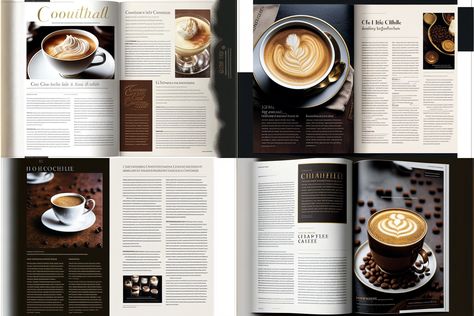 Coffee Magazine Cover, Coffee Magazine, Indesign Layout, Desktop Publishing, Mens Glasses Frames, Magazine Layout Design, Layout Template, Magazine Layout, Coffee Love