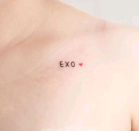 Exo Tattoo Ideas, Exo Tattoo, Exo Sing For You, Kpop Tattoos, Ways To Lace Shoes, Lace Shoes, Kim Jongdae, Art Wallpaper Iphone, First Tattoo