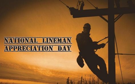 National Lineman Appreciation Day set for April 13 | Marshall ... Lineman Appreciation Day, Lineman Party, Lineman Love, Hardworking Man, April Aries, Getting The Job, Hard Working Man, Working Men, Stud Muffin