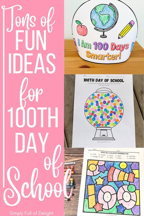 100th day of school printables - free 100th Day Of School Ideas, Free School Printables, School Activities For Kids, 100th Day Of School Activities, Winter Activities Preschool, School Printables, Winter Preschool, 100th Day Of School, Printables Free