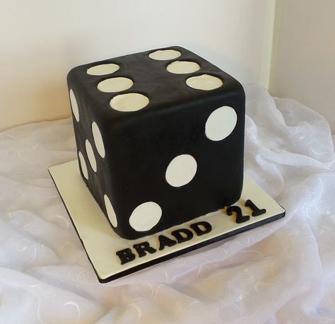 https://flic.kr/p/ND4hCL | Dice shaped birthday cake Dice Cake Ideas, Dice Cake, Magician Birthday Party, Male Cakes, Shaped Birthday Cake, Film Cake, Cake Roses, Chandelier Cake, 21st Cake