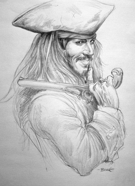 Captain Jack Sparrow Drawing, Jack Sparrow Dibujo, Jack Sparrow Sketch, Jack Sparrow Drawing, Sparrow Tattoos, Pirate Tattoos, Pirate Ship Tattoos, Ship Tattoos, Sparrow Art