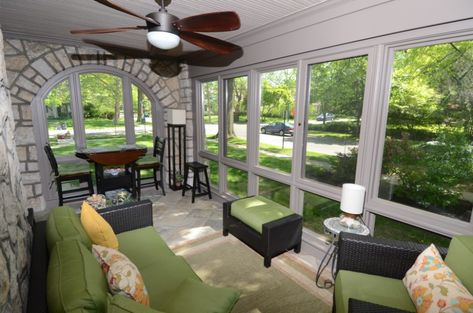 NJW, your Columbus, Ohio general contractors, are always finding ways to convert spaces into new spaces that your family needs! One of those ideas might be to convert your porch or four season room into a room addition that can be used year round.  If you have an existing screened in porch or patio, you... Read more » Four Season Room, Patio Addition, Porch Interior, Four Seasons Room, Room Addition, Enclosed Porches, Sunroom Designs, Room Additions, Porch Design