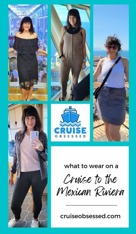 What to Wear on a Cruise to the Mexican Riviera from cruiseobsessed.com. Mexico Cruise Outfits, Cruise To Mexico, Mexican Cruise, Mexican Riviera Cruise, Mexican Riviera, Mexico Cruise, Cruise Essentials, Cruise Outfits, Cruise Tips