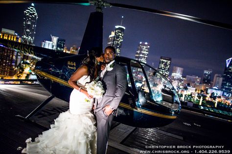 Atlanta Ventanas Wedding helicopter exit - filmed by Christopher Brock - www.chrisbrock.org Bride And Groom Exit, Wedding Attire, Black Love, Bride And Groom, Helicopter, Wedding Inspo, Dream Wedding, Wedding Inspiration, Prom Dresses