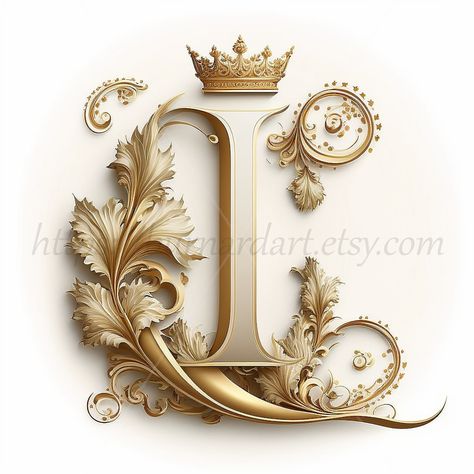 Buy Digital Download Letter I Crown on Whitish Background online on Etsy India. Shop for handmade, vintage and unique Digital Prints items from BurnardArt online on Etsy Whitish Background, Alphabet Letters Images, Letter Art Design, Photo Png, Pretty Phone Wallpaper, L Alphabet, Alphabet Design, Girly Art Illustrations, Word Design