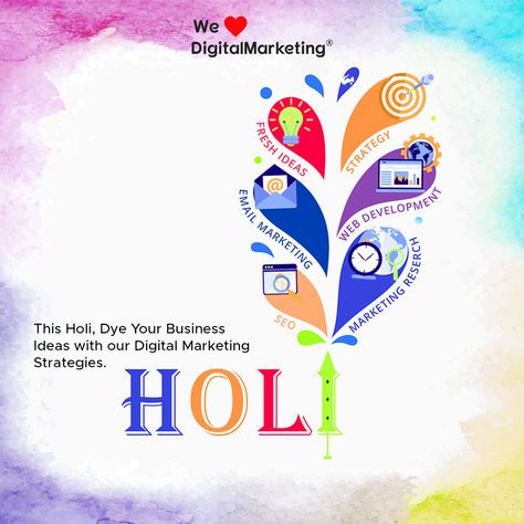 Let's celebrate this Holi with innovative and creative digital marketing campaigns that capture the spirit of the festival and engage with our audience. Let's celebrate the spirit of Holi with enthusiasm and positivity. Happy Holi! 😄 #wldm #happyholi #Holihai #holi2023 #festivalofcolors #holifestival #india #festival #buranamaanoholihai #gulaal #pichkaris #colors Happy Holi Digital Marketing, Holi Offer, India Festival, Holi Festival, Happy Holi, Let's Celebrate, Seo Marketing, Web Marketing, The Festival