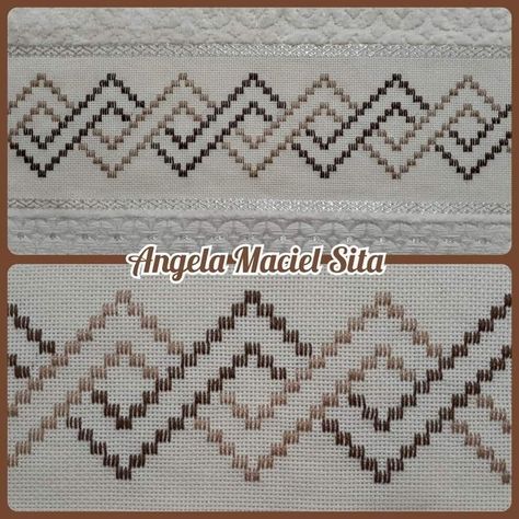 Swedish Weaving Patterns, Cross Stitch Gallery, Rhinestone Designs Pattern, Blackwork Cross Stitch, Bargello Patterns, Swedish Embroidery, Cross Stitch Geometric, Swedish Weaving, Beautiful Cross Stitch Pattern