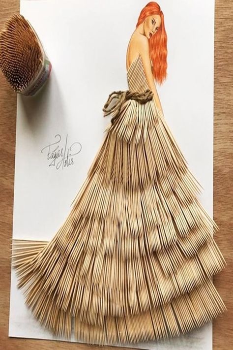 40 Magnificent Ways To Dress 'Her' Up With Everything Paper Fashion, Fashion Illustration Sketches, Creative Artwork, Fashion Art Illustration, Fashion Design Drawings, Fashion Illustrator, Fashion Design Sketches, 판타지 아트, Art Dress