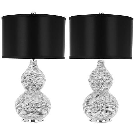 HSN Beaded Lamps, Silver Lamp, Lamp Makeover, Pc Table, Entryway Console, Lamp Set, Living Room End Tables, Sea Urchin, Table Lamp Sets