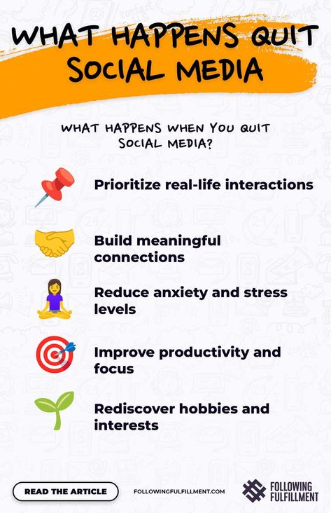 Discover the top 7 things you can expect when you quit social media. Learn how to improve your mental health, productivity, and relationships. #socialmedia #quitsocialmedia #mentalhealth #productivity #relationships Quitting Social Media, Digital Minimalism, Recovery Inspiration, Social Media Break, Digital Detox, Improve Productivity, What Happens When You, Mental Wellness, Better Sleep