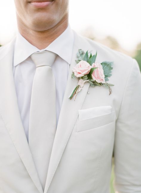 White Wedding Suit, Wedding Tux, Custom Wedding Gown, Wedding Suits Groom, Southern Bride, White Suit, Tuxedo Wedding, Pink Bouquet, Groomsmen Attire