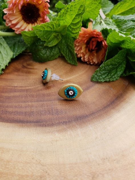 Clay Art Jewelry, Fimo Art, Jewelry Evil Eye, Clay Designs, Cute Clay, Clay Design, Easy Diy Crafts, Art Jewelry, Polymer Clay Jewelry