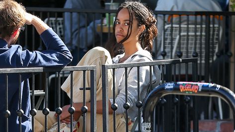 Who Is Malia Obama Dating Now? Dawit Eklund Relationship, Boyfriend rumors | StyleCaster Obama Daughter, College Boyfriend, Malia Obama, Barack And Michelle, Beige T Shirts, A Boyfriend, First Daughter, Jonas Brothers, Grown Man