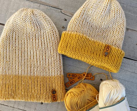 Knitting Machine Beanie Pattern – The Double Stranded Beanie – Savlabot Knitting Machine Beanie Pattern, Knitting Machine Beanie, Addi Knitting Machine, Knit Beanie Pattern, Beanie Knitting, Machine Knit, Circular Knitting Machine, Knitting Machine Patterns, Yarn Bee