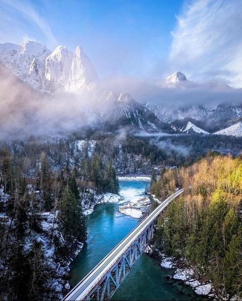 Railroad Bridge, Washington Usa, Mountain Life, Washington State, Us Travel, British Columbia, North West, Oregon, Beautiful Places