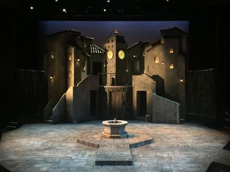 Scenic Design Sketch, Scenic Design Theatres, Theatrical Scenery, The Taming Of The Shrew, Taming Of The Shrew, Theatre Lighting, An American In Paris, Set Design Theatre, Stage Set Design