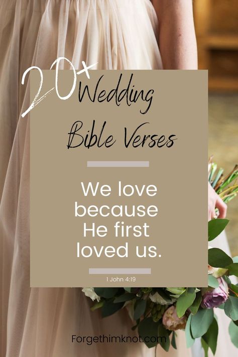 The following Bible verses are just some of our favorite to use in weddings. Use these wedding Bible verses in your ceremony and decor to focus your special day on what matters most to you. Weddings are important to the Lord. He created the relationship between male and female, husband and wife, and He gave us the blueprint for a marriage to build upon in His Word. #wedding #weddingBibleverses #Christianwedding #Bibleverses #ForgetHimknot #Bibleverse Bible Verse For Wedding Ceremony, Bible Verse Wedding Decor, Wedding Scripture Signs, Christian Readings For Wedding Ceremony, Bible Wedding Verses, Wedding Bible Verses Marriage Scriptures, Verses For Wedding Ceremony, Scripture Readings For Weddings, Wedding Bible Verses Marriage