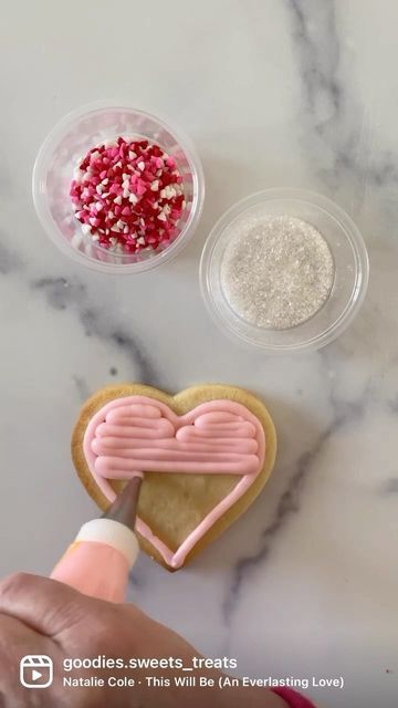 Valentines Day Sugar Cookies Buttercream, Heart Sugar Cookies Buttercream, Conversation Heart Cookies Funny, Valentine’s Day Cookies Decorated Buttercream, Happy Galentine’s Day Cookies, Crazy Cookies, Cookie Videos, Cookie Business, Cookie Tutorials