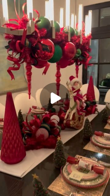 Sharon Swain on Instagram: "Have you ever seen such a pretty #tablescape ?! 

.
.
.
.
#christmastable #christmasdecor #christmas #no #tistheseason #xmas #holidayseason #happyholidays #jinglebells #tistheseason #explore #michaelbuble" Jingle Bells, Christmas Table, Tis The Season, Have You Ever, Happy Holidays, Tablescapes, Christmas Decor, Holiday Season, Christmas Decorations