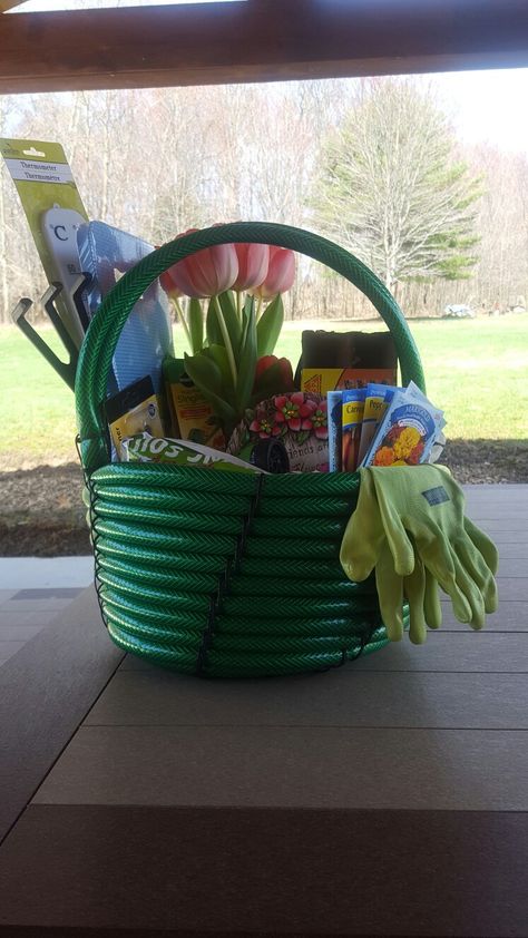 Garden Raffle Basket, Plant Raffle Basket, Garden Theme Gift Basket, Gardening Raffle Basket, Gardening Gift Basket Diy, Raffle Basket, Garden Basket, Raffle Baskets, Garden Hose