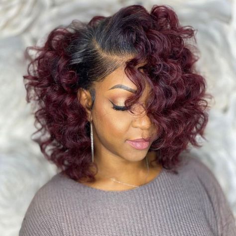 25 Best Hair Colors for Dark Skin Taking the Stage in 2021 African American Hair Color, Hair Color For Dark Skin Tone, Hair Colors For Dark Skin, Black Women Hair Color, Hair Color For Dark Skin, Wine Hair, Perfect Hair Color, Colors For Dark Skin, Hair Color Burgundy