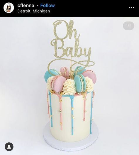 Boho Gender Reveal Cake, Boho Gender Reveal, Gender Reveal Food, Baby Gender Reveal Party Decorations, Pregnancy Gender Reveal, Gender Reveal Party Decorations, Baby Gender Reveal Party, Sprinkle Cake, Cake Photography