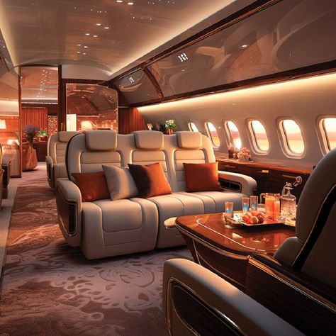 Luxury Plane Interior, Private Plane Exterior, Privet Jets, Private Plane Interior, Luxury Airport, Private Jet Interior, Luxury Staircase, Concept Vehicles Sci Fi, Luxury Jets