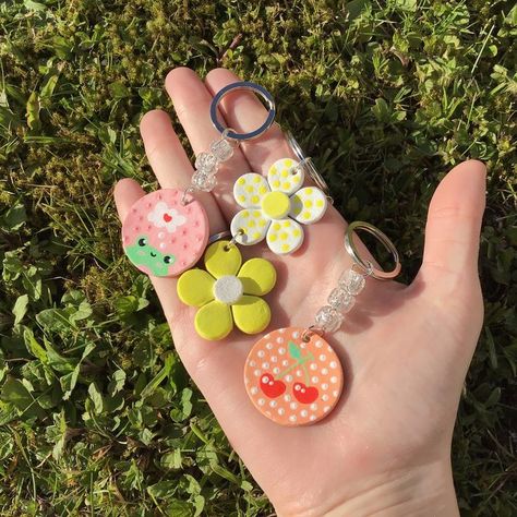 Air dry clay keychain