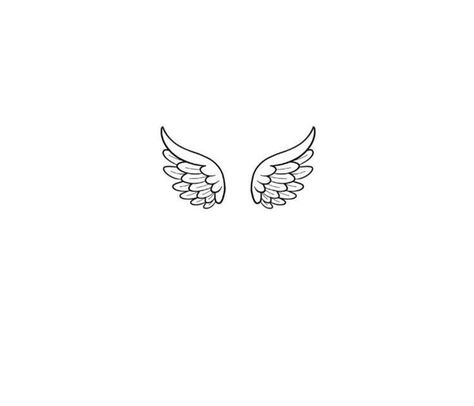 Angel Minimal Tattoo, Single Angel Wing Tattoo, Simple Wings Tattoo, Simple Angel Wings Tattoo, Simple Angel Wings, Small Wings Tattoo, Small Angel Wing Tattoo, Simple Wings, Angle Tattoo