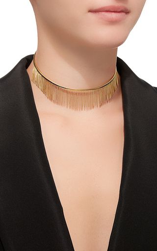 Love NY Fringe Choker in Yellow Gold by Jack Vartanian Choker Design, قلادات متدلية, Thriving Business, Antique Jewellery Designs, Gold Jewelry Simple Necklace, Urban Aesthetic, Antique Jewelry Indian, Indian Jewelry Sets, Gold Jewelry Simple