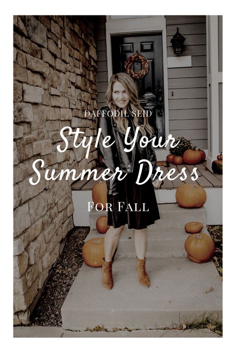 Summer To Fall Dresses, Summer Dresses Into Fall Outfit, How To Wear A Dress In Fall, Summer Dresses In Fall, Summer To Fall Dress Outfits, How To Style A Summer Dress For Fall, How To Wear A Summer Dress In Winter, How To Style Summer Dresses In Winter, How To Wear Dresses In Fall