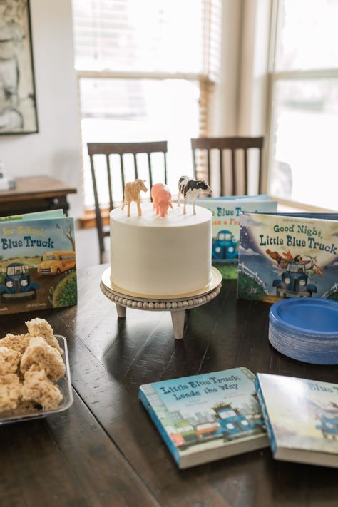 Little Blue Truck First Birthday Party, Little Blue Truck 1st Birthday Party, Little Blue Truck Birthday Cake, Little Blue Truck Cake, Little Blue Truck Birthday Party, Truck Party Theme, Blue Truck Birthday Party, Toddler Birthday Themes, Truck Birthday Party Ideas