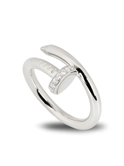 Cartier Silver Ring, Juste Un Clou Ring, Cloud Ring, Rings Eternity, Metal Objects, Cartier Jewelry, Latest Jewellery, Cartier Ring, Girly Jewelry