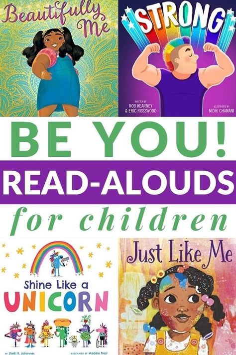 Find yourself, embrace yourself, and be affirmed for being yourself in these Be You! books for kids to promote self-esteem. #kidlit #SEL #booksforkids #GrowingBookbyBook Self Love Activities For Kids, Ece Classroom, Self Esteem Books, Best Toddler Books, Easy Chapter Books, Valentines Theme, Therapeutic Recreation, Embrace Yourself, Image Positive