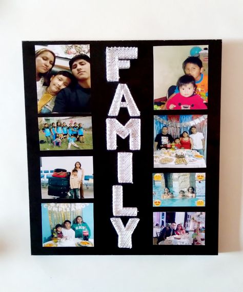 Hilorama perfecto para inmortalizar hermosos momentos con tu familia Family Collage Preschool, Family Collage, Pink Nation, School Project, Bad Bunny, School Projects, Photo Wall, Preschool, Collage