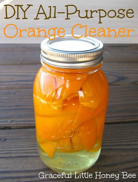 Get the natural cleaning power of vinegar with the smell of fresh oranges! Orange Cleaner, Housekeeping Ideas, Diy All Purpose Cleaner, Organic Cleaning, Vinegar Cleaner, Diy Lavender, All Natural Cleaners, Natural Cleaning Recipes, Cleaning Stuff