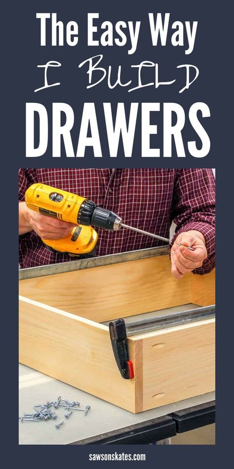 Build Drawers, Building Drawers, Woodworking Beginner, Pallet Furniture Designs, Simple Woodworking Plans, Diy Drawers, Workbench Plans, Popular Woodworking, Furniture Repair