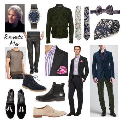 "Kibbe Romantic Man" by thewildpapillon ❤ liked on Polyvore featuring Tom Ford, Golden Goose, Giuseppe Zanotti, Etro, Canali, Gucci, Liberty, Giorgio Armani, Diesel and Dsquared2 Romantic Kibbe, Kibbe Romantic, Fashion Infographic, Romantic Men, Men Closet, Career Fashion, Dapper Style, Mens Trends, Fall Fashion Outfits