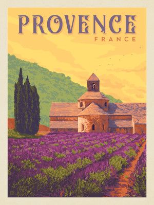 French Vintage Poster, Travel Poster Aesthetic, Retro Postcards, French Posters, Art Deco Travel Posters, France Poster, Vintage French Posters, France Provence, Anderson Design Group