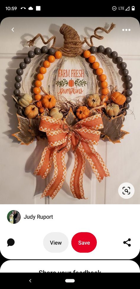 Wire Pumpkin, Pumpkin Wreath Diy, Fall Pumpkin Centerpieces, St Patricks Crafts, Dollar Tree Pumpkins, Fall Pumpkin Crafts, Fall Decor Diy Crafts, Fall Arts And Crafts, Christmas Wreaths Diy Easy